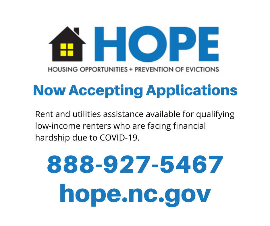HOPE Program Now Accepting Applications North Carolina Housing Coalition