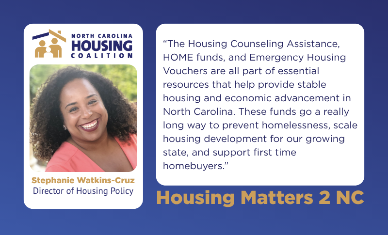 Housing Call: July 29, 2025 – North Carolina Housing Coalition